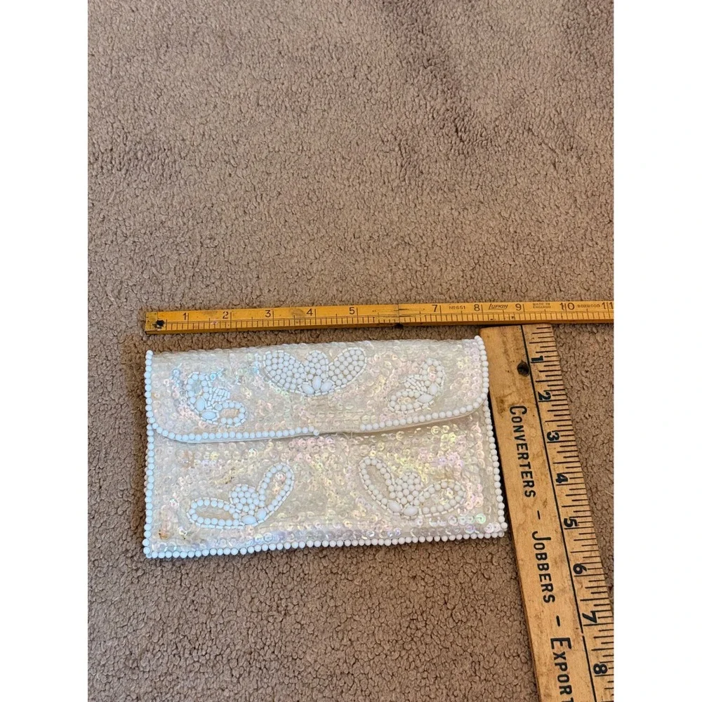 La Regale Vintage‎ Beaded Sequin Pouch Made in Japan